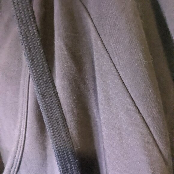 Fabletics VGUC Chocolate Brown Cowl Neck Hoodie Size Large *Small Paint Stain* - Picture 7 of 8